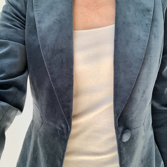 Tahari Arthur S. Levine Jacket sz 2 Slate Blue - Picture 4 of 12